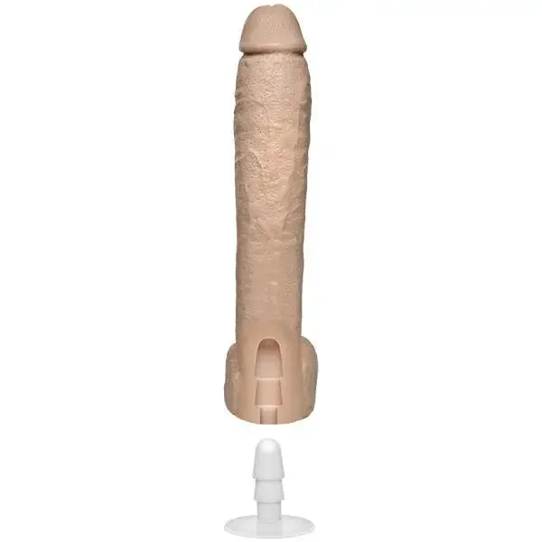 12-inch Realistic Feel Flesh Pink Penis Dildo with Balls