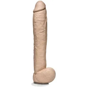 12-inch Realistic Feel Flesh Pink Penis Dildo with Balls