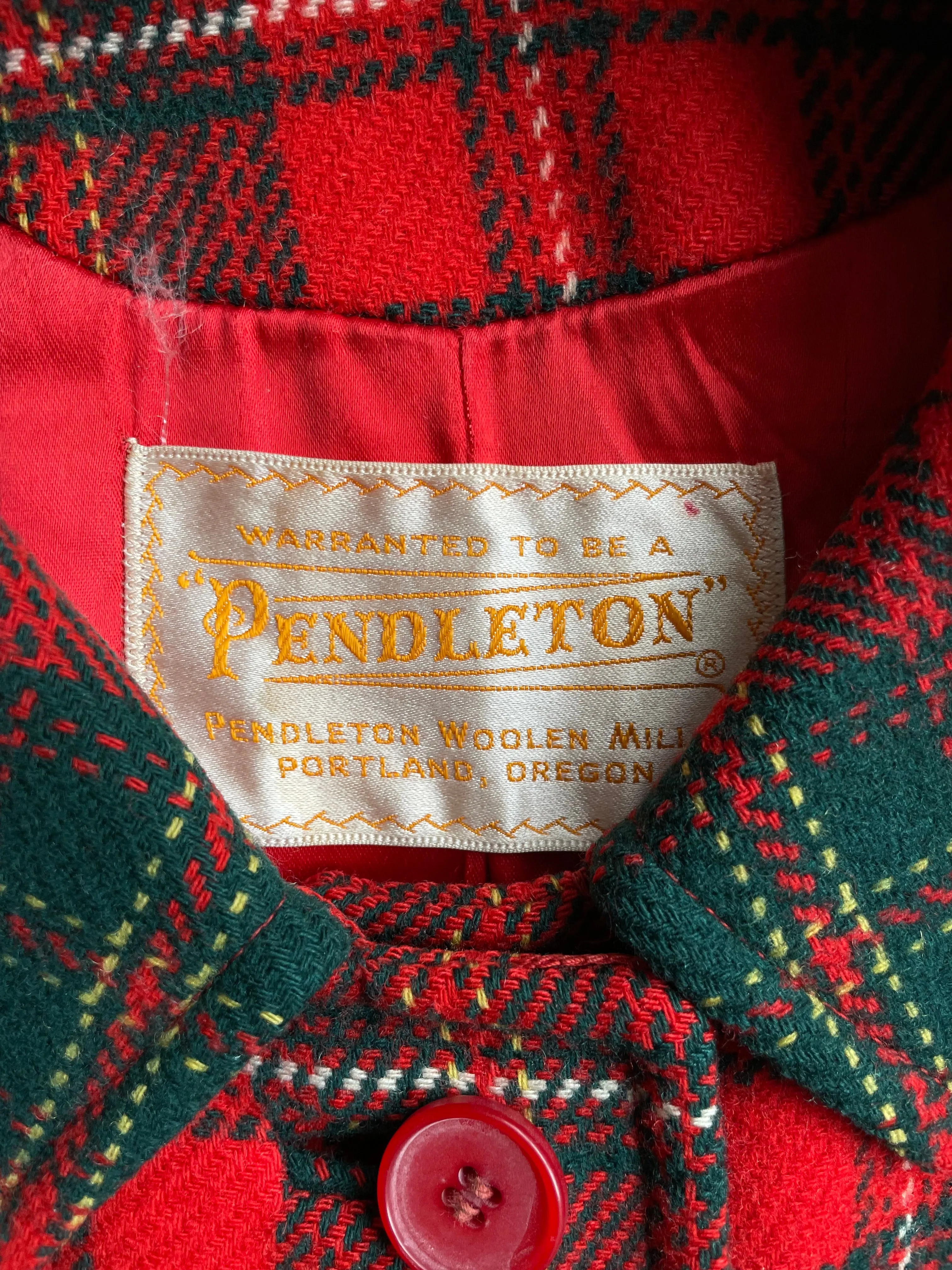 1970s Pendleton Wool Coat