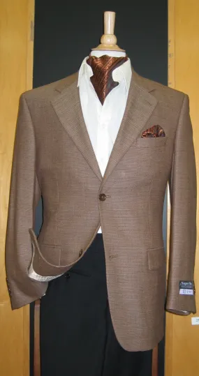 2 Button Wool and Cashmere Brown Sport Coat SJ2E-047