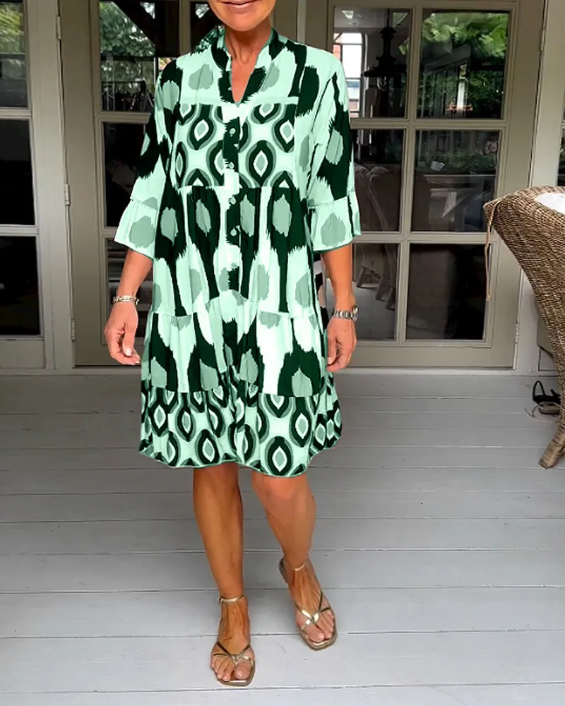 Ainsley - Printed Dress