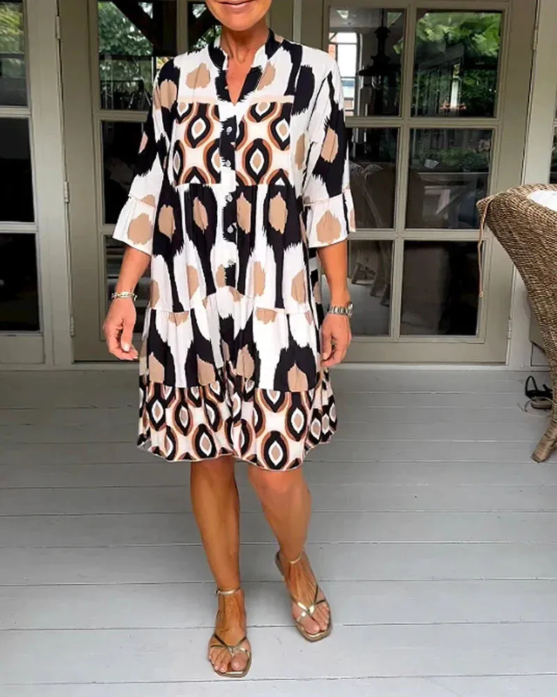 Ainsley - Printed Dress