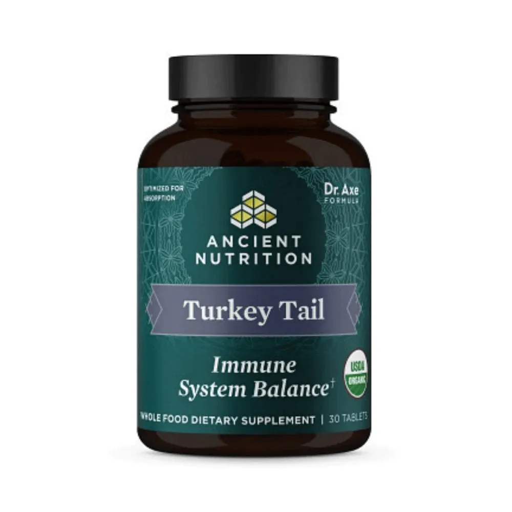 Ancient Nutrition Organic Turkey Tail 30 Tablets