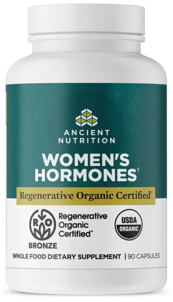 Ancient Nutrition Women's Hormones Regenerative Organic 90ct **Free Shipping**