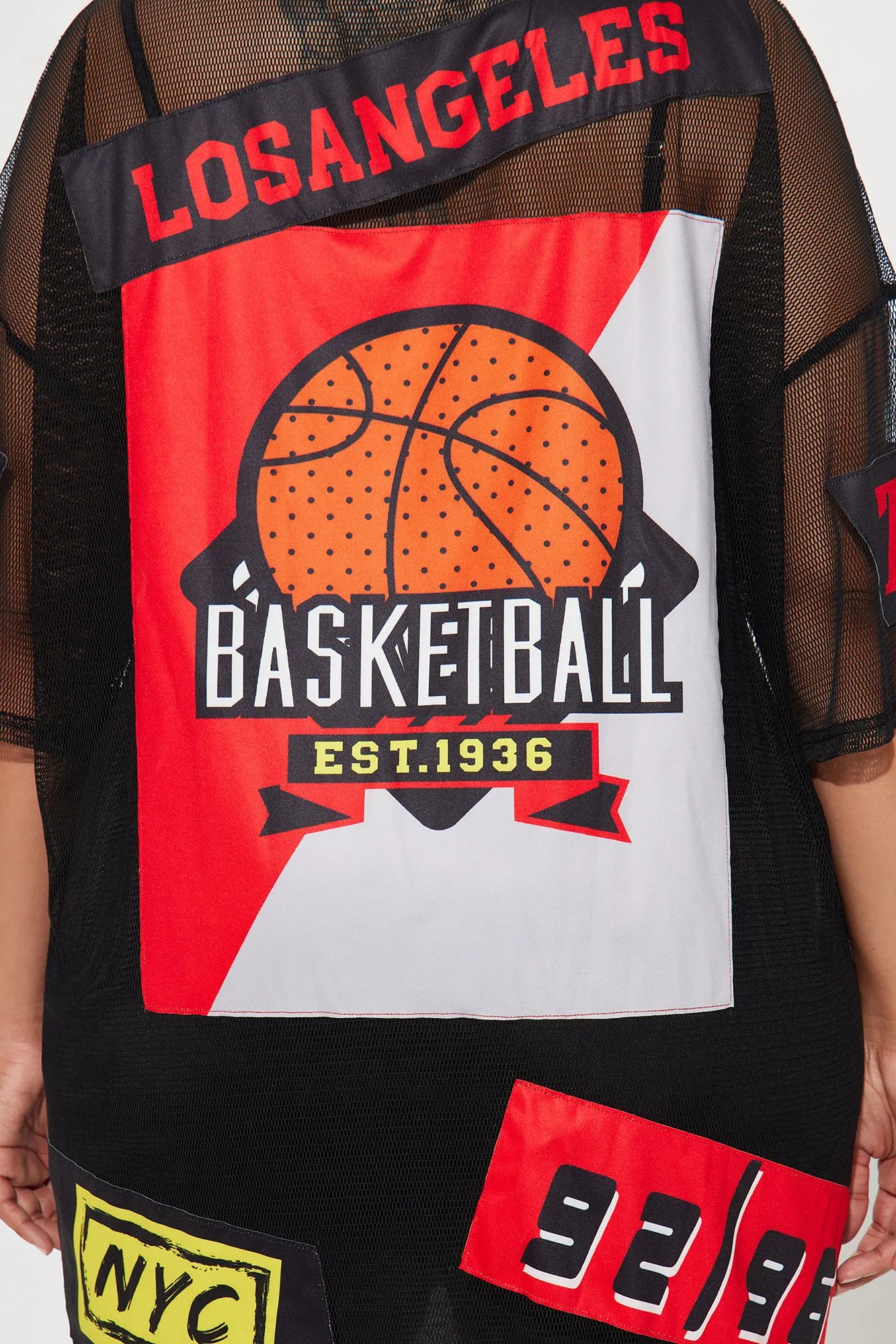 Ball is Life Mesh Mini Dress - Black