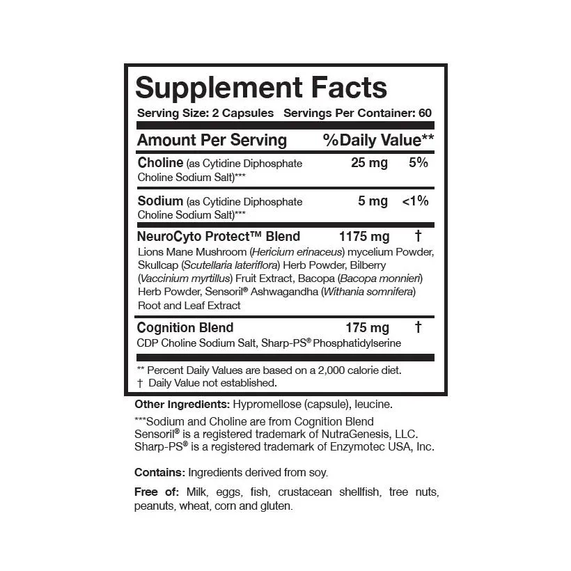 BDNF Essentials® | Natural neurotrophic - 120 capsules