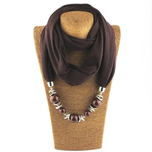 Beaded Scarf Necklace