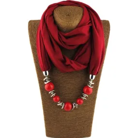 Beaded Scarf Necklace