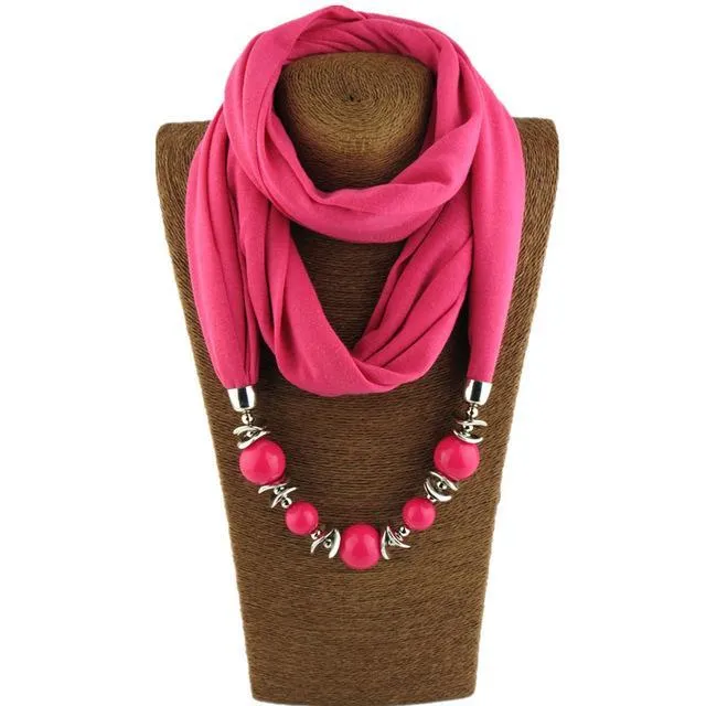 Beaded Scarf Necklace