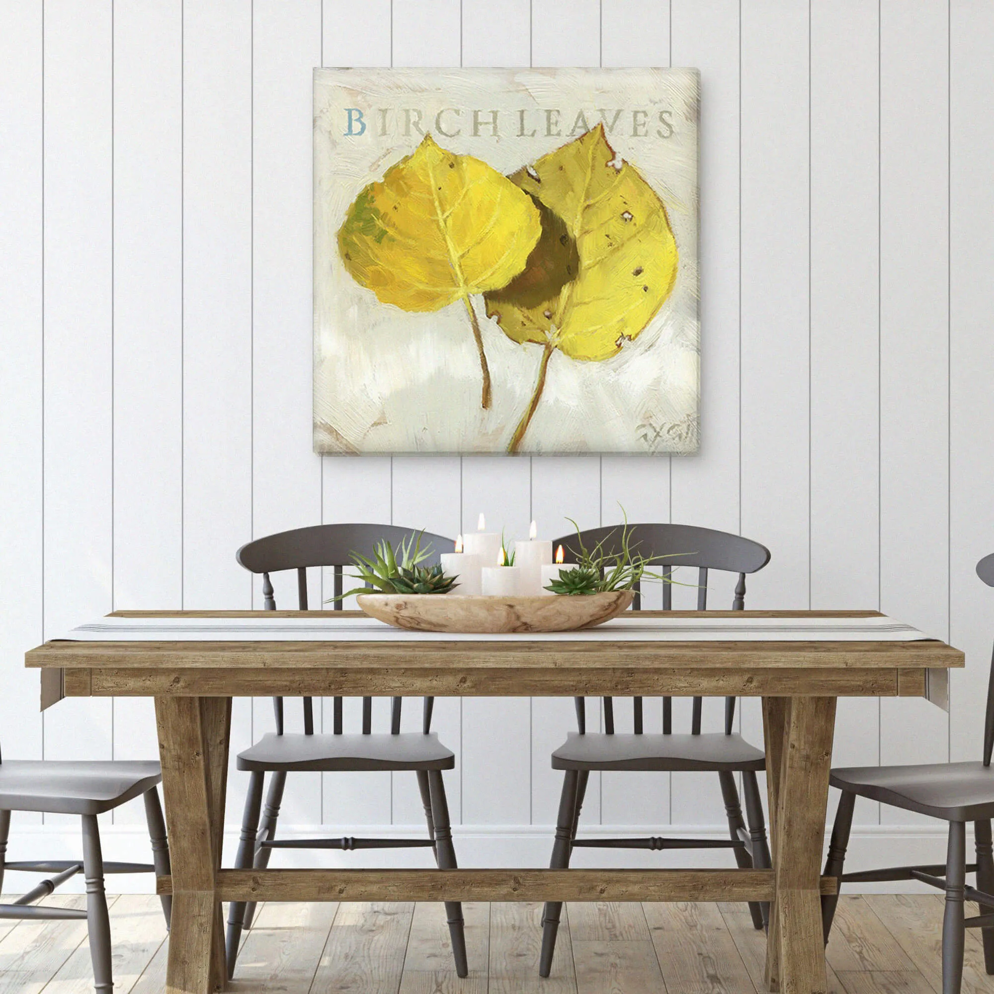 Birch Leaves Giclee Wall Art