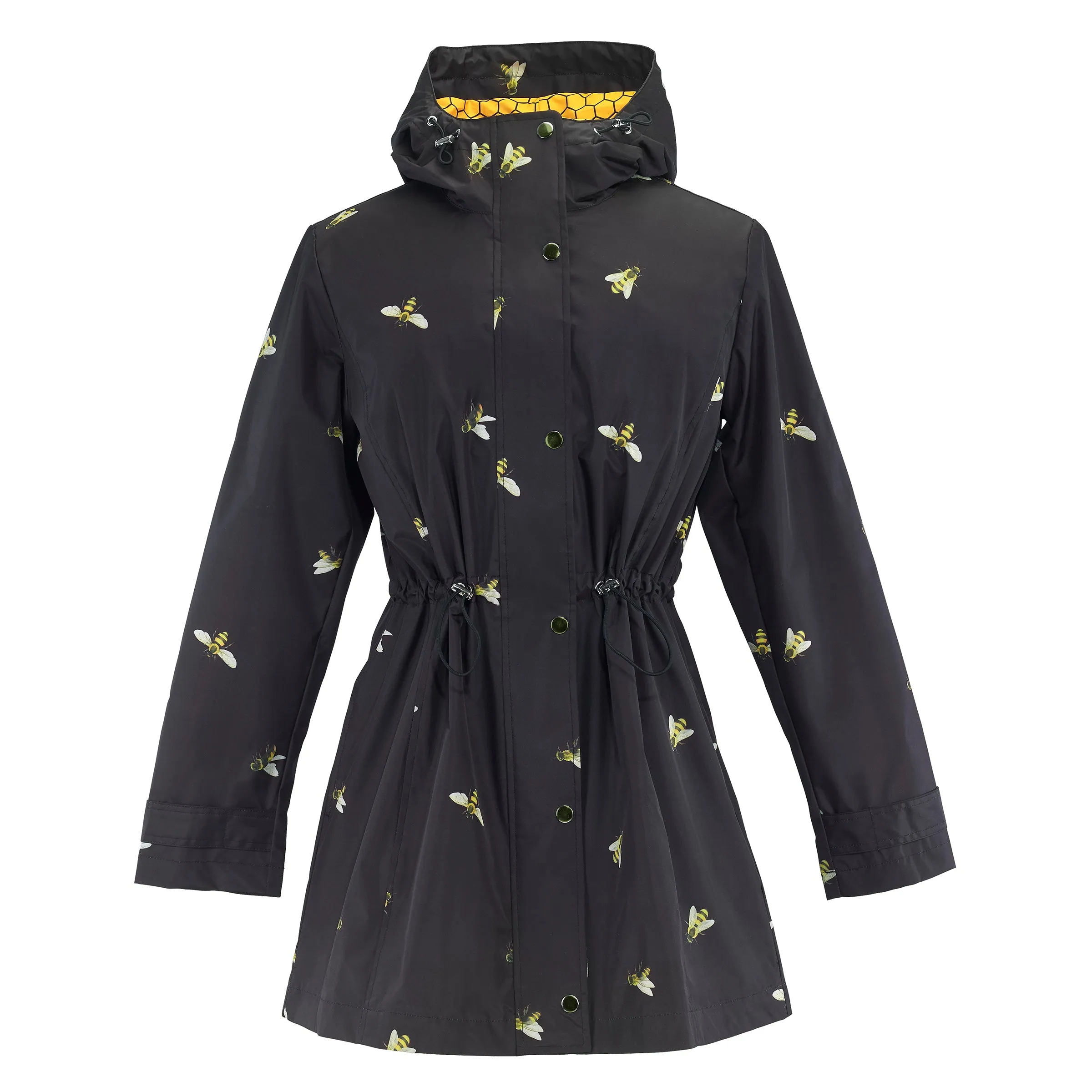 Black Bees Raincoat