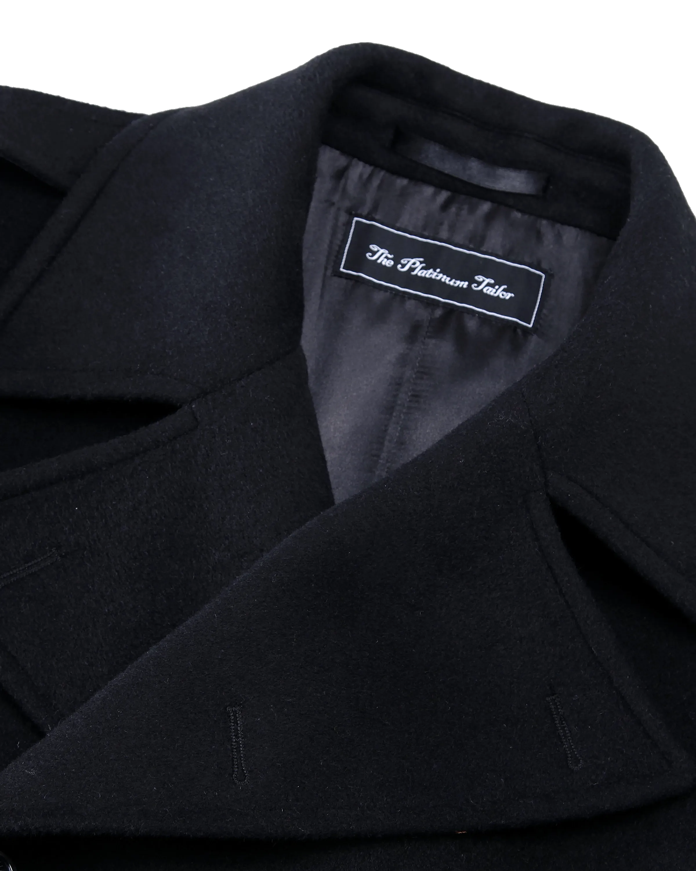 Black Wool Cashmere Greatcoat