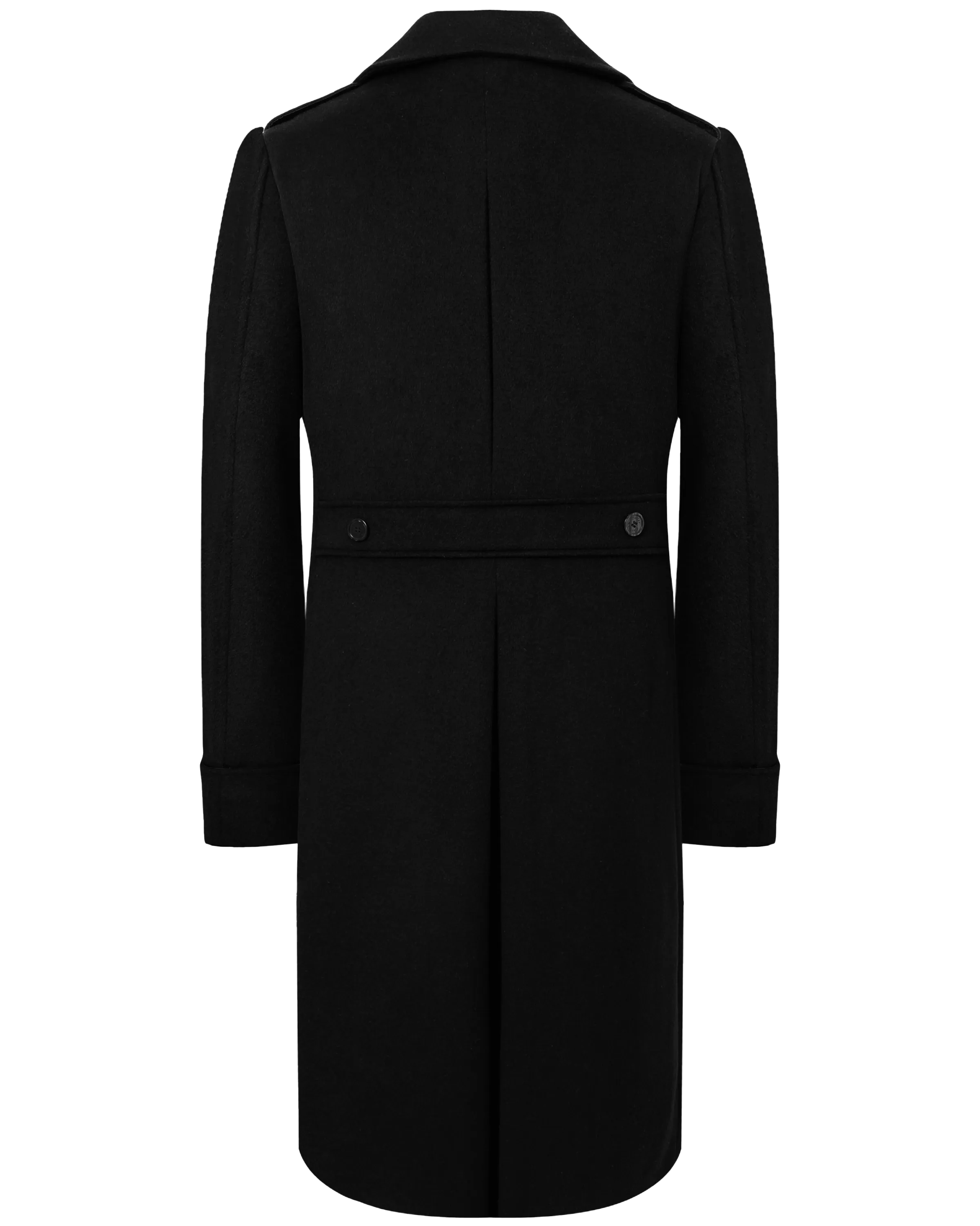 Black Wool Cashmere Greatcoat