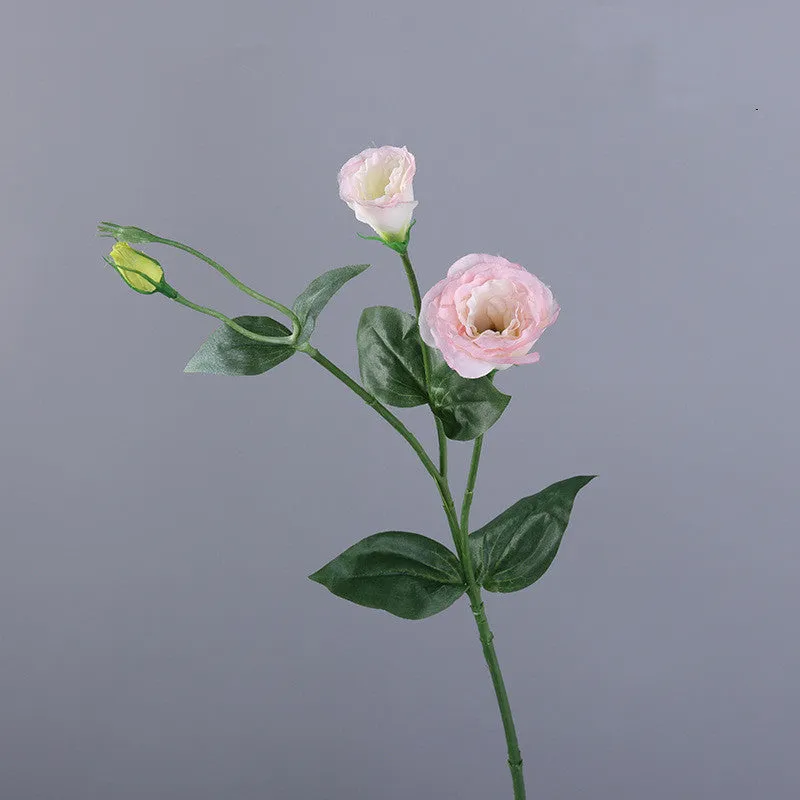 Bulk Exclusive 25.5" Platycodon Gradiflorus Stems Lisianthus Bouquet Spray Artificial Wholesale