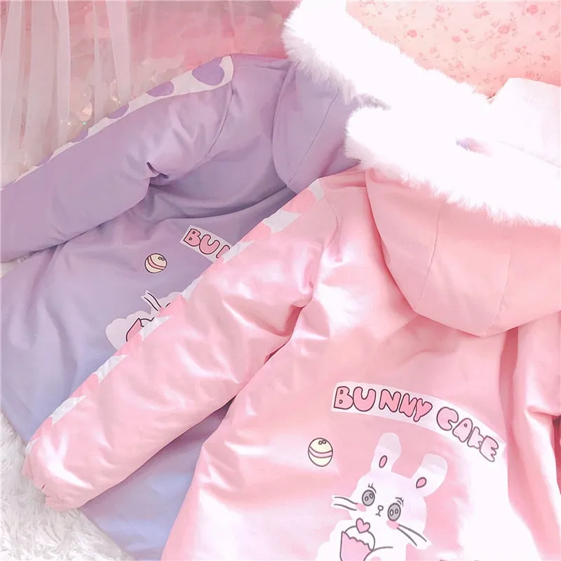 Bunny Cake Hoodie Coat