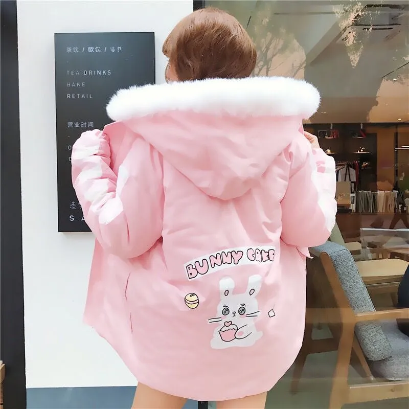 Bunny Cake Hoodie Coat