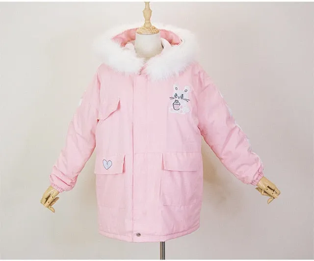 Bunny Cake Hoodie Coat