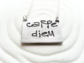 Carpe Diem Necklace | Bar Necklace | Seize the Day