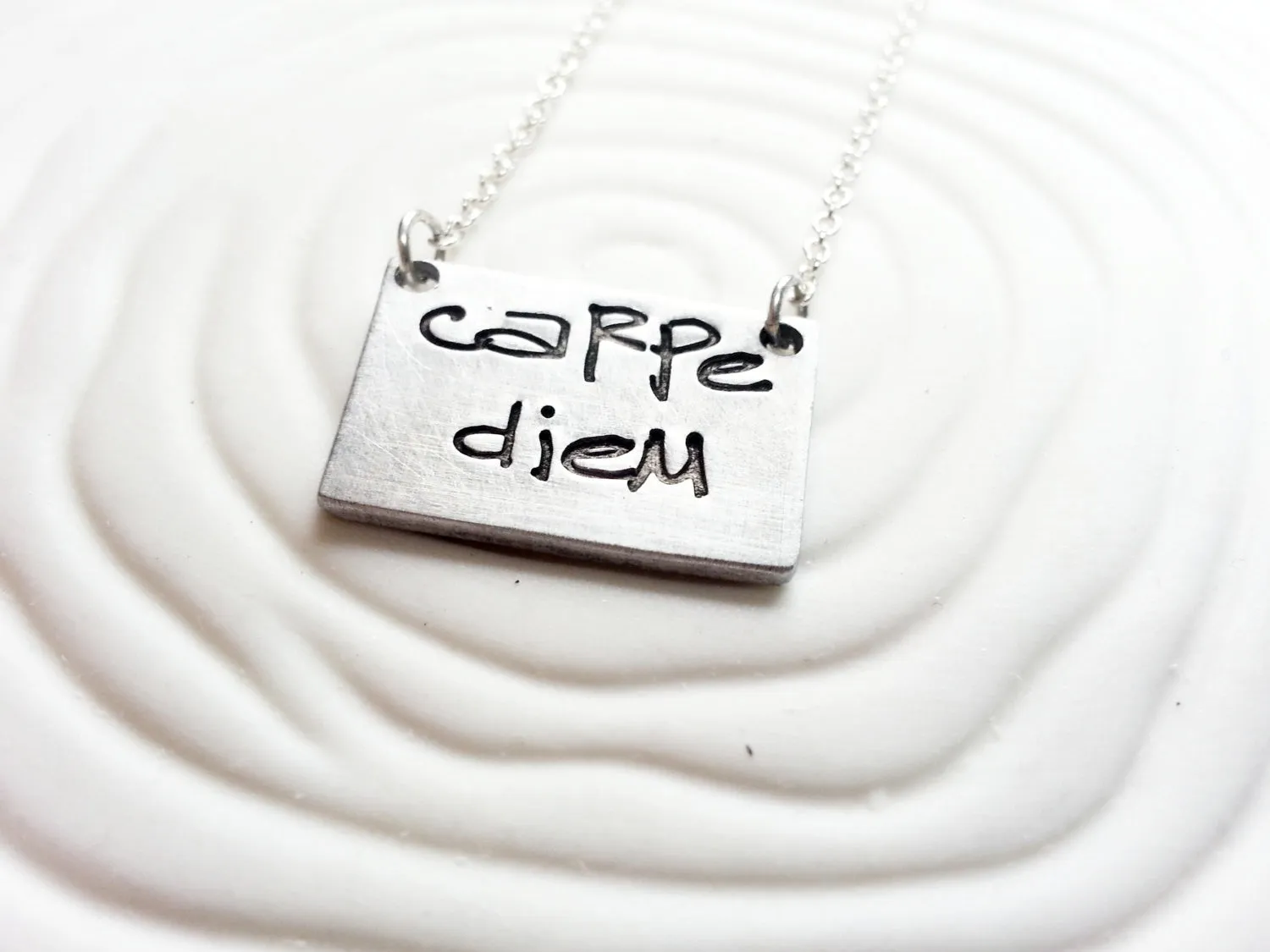 Carpe Diem Necklace | Bar Necklace | Seize the Day