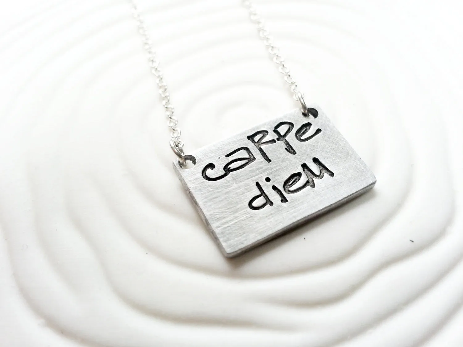 Carpe Diem Necklace | Bar Necklace | Seize the Day