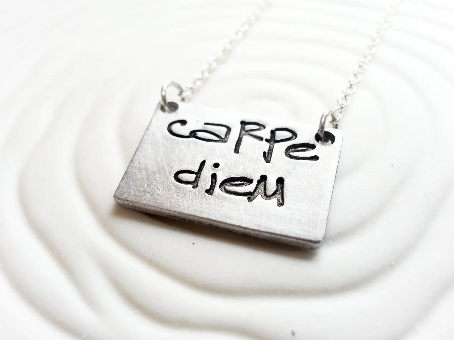 Carpe Diem Necklace | Bar Necklace | Seize the Day