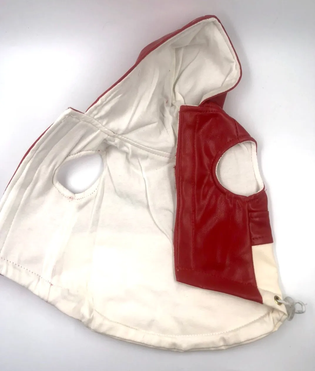 Casual Dog Red and Cream Rain Jacket