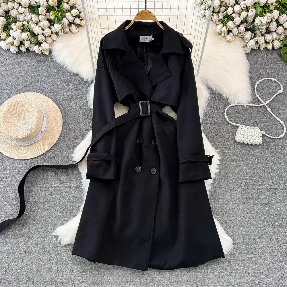 Casual Fashion Mid-Length Over-the-Knee Jacket    S4005