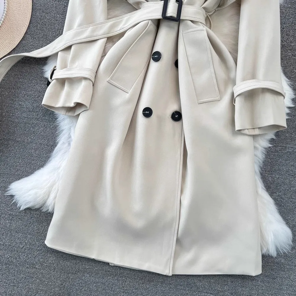 Casual Fashion Mid-Length Over-the-Knee Jacket    S4005