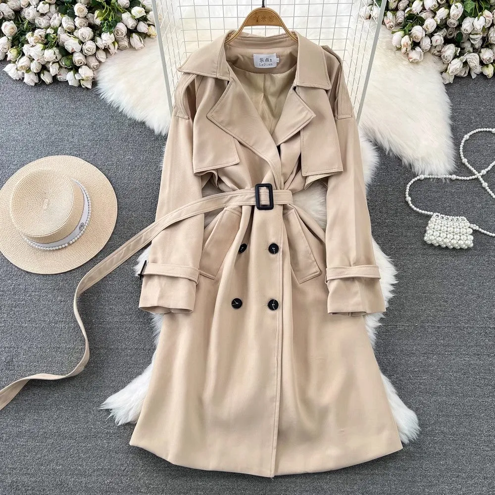 Casual Fashion Mid-Length Over-the-Knee Jacket    S4005