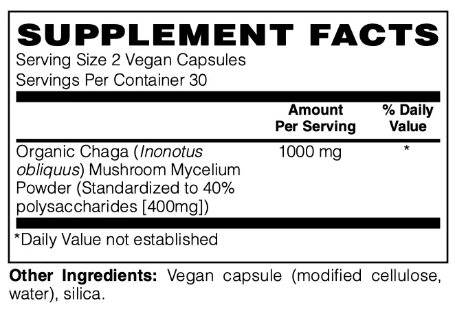 Chaga Mushroom, 60 vcap