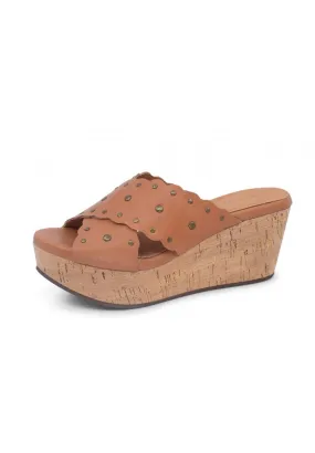 Chocolat Blu Wilbert Caramel Platform Dress Sandal