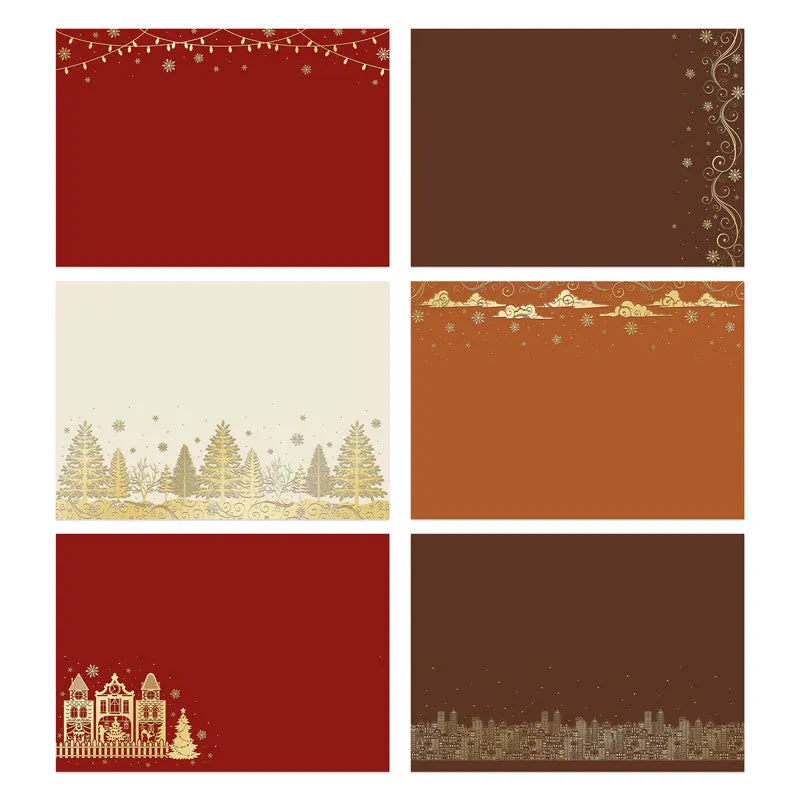 Christmas Village Elegance Foiled Cardstock Collection