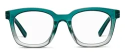 Clear Horizon Mint/ Pink Reading Glasses Strength 2.00