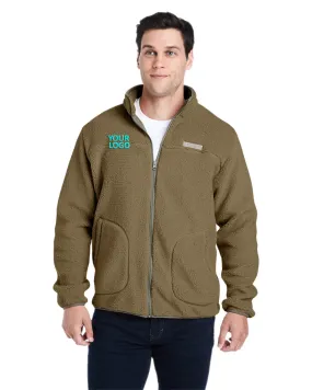 Custom Columbia Rugged Ridge Sherpa Fleece, Stone Green Shark