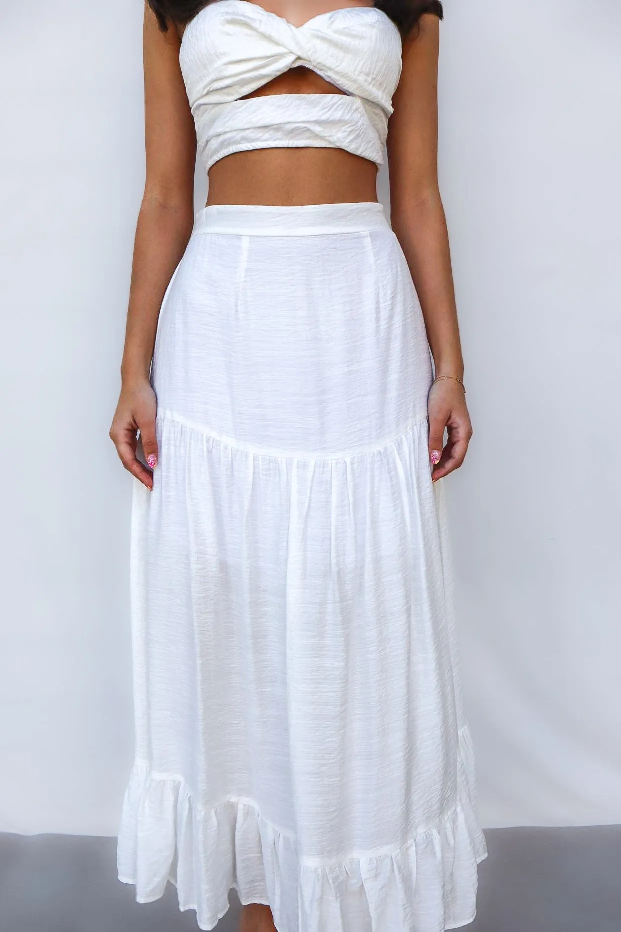 Dubai Set Skirt - White