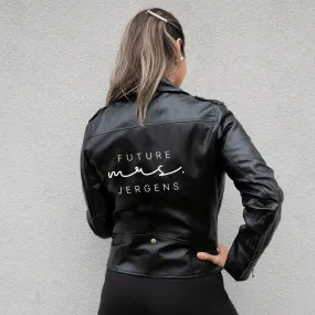 (Faux Leather) Custom Future Mrs Leather Jacket