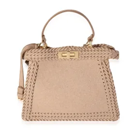 Fendi Beige Flannel Medium Peekaboo ISeeU Bag