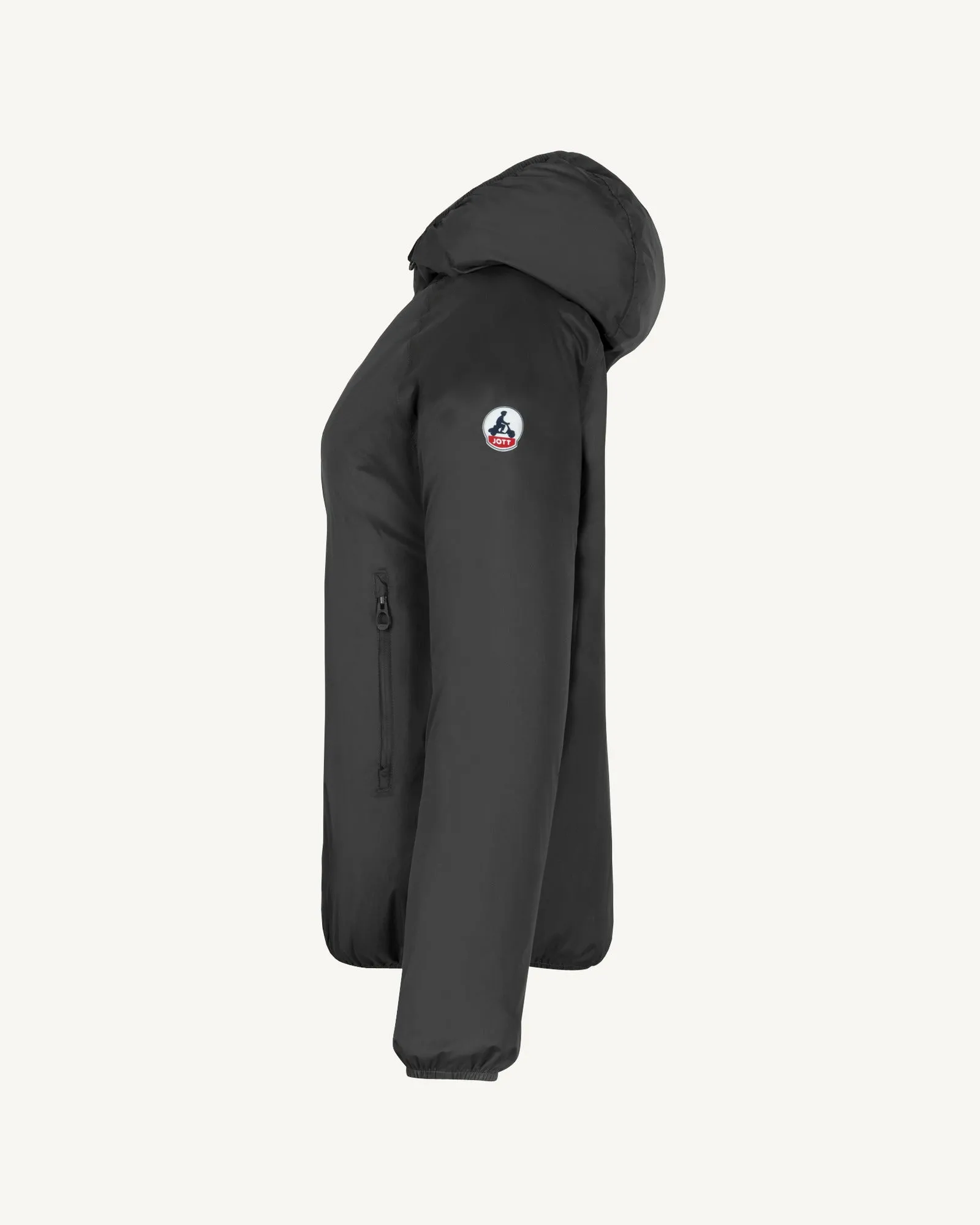 Feroe packable waterproof jacket Black