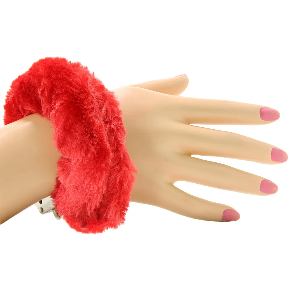 Fetish Fantasy Furry Cuffs in Red