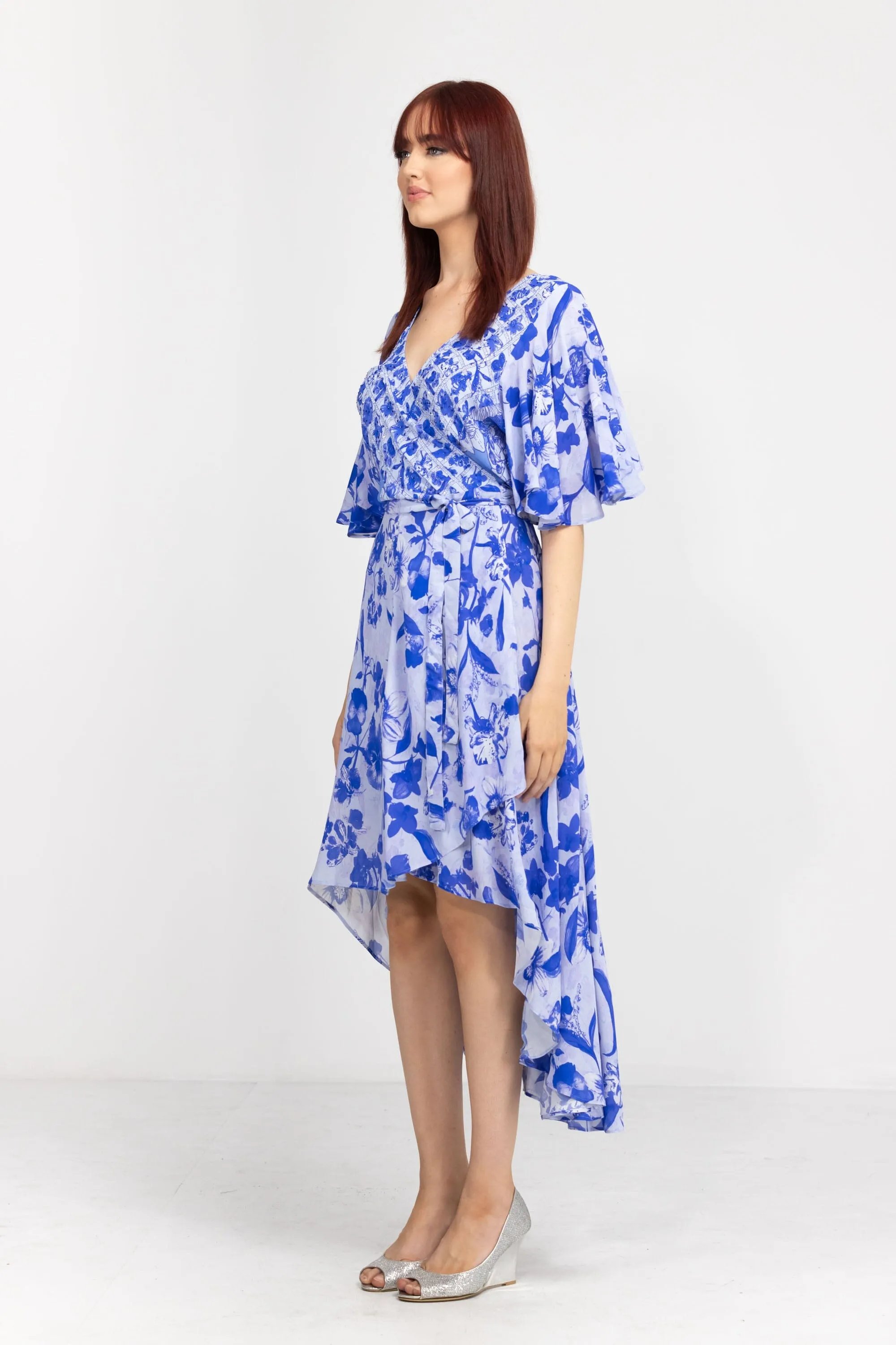 FINLANDIA - WRAP DRESS WITH SHORT SLEEVE