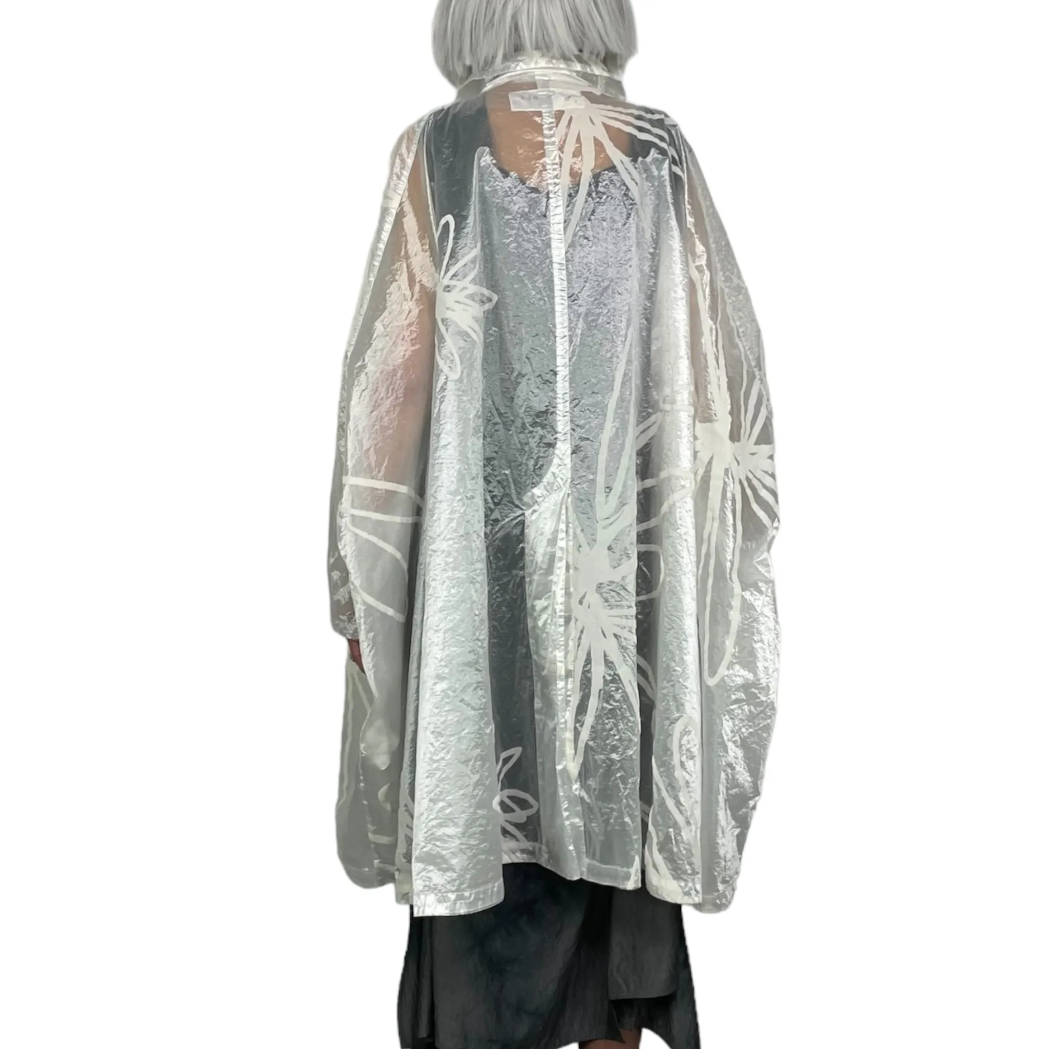 FLOCK PRINTED RAINCOAT