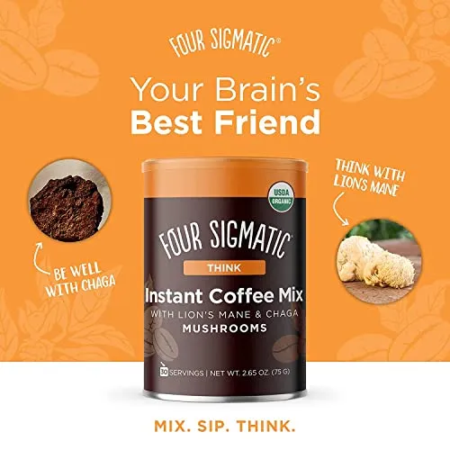 Four Sigmatic Mushroom Instant Coffee Lion's Mane Chaga Rhodiola 30 Servings