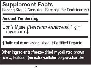 Fungi Perfecti/Host Defense Lion's Mane 120 VegCap