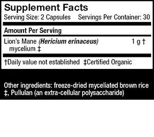 Fungi Perfecti/Host Defense Lion's Mane 60 Capsule