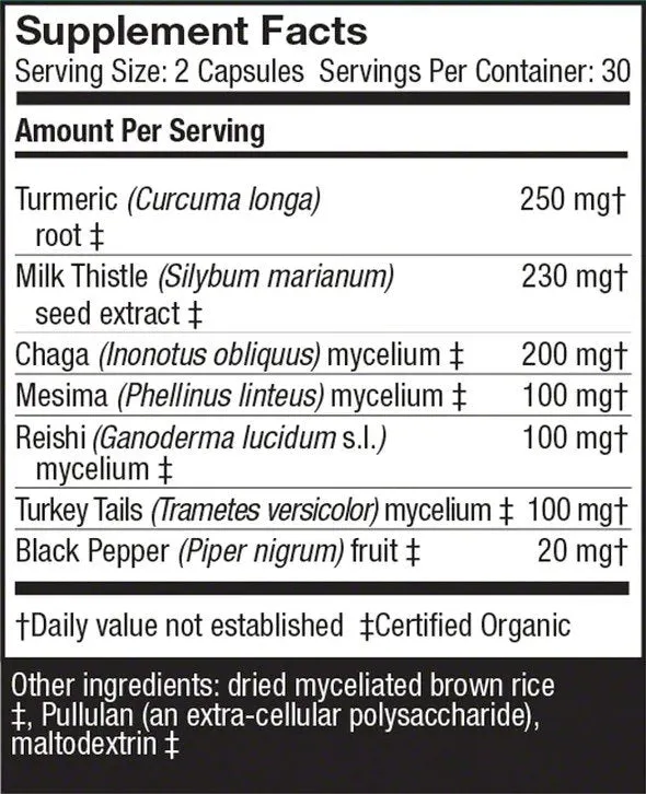 Fungi Perfecti/Host Defense MycoBotanicals Liver 60 VegCap