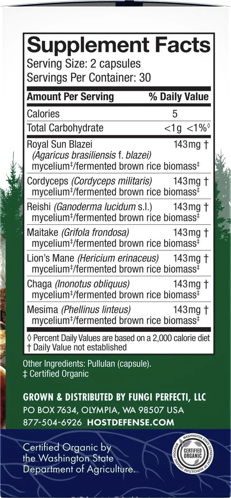 Fungi Perfecti/Host Defense MycoBotanicals Stress Decompress 60 Capsule