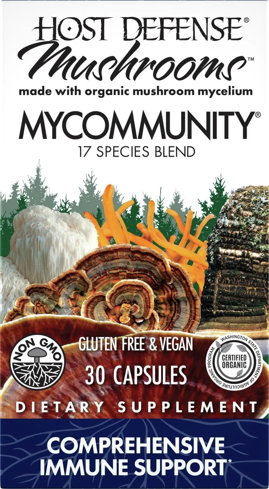 Fungi Perfecti/Host Defense MyCommunity Extract 30 Capsule