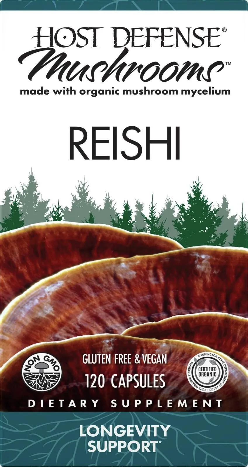 Fungi Perfecti/Host Defense Reishi 120 Capsule