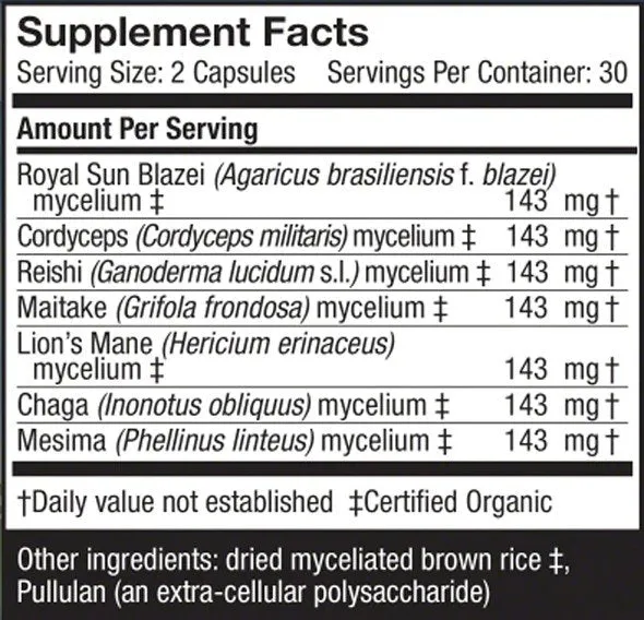 Fungi Perfecti/Host Defense Stamets 7 60 Capsule