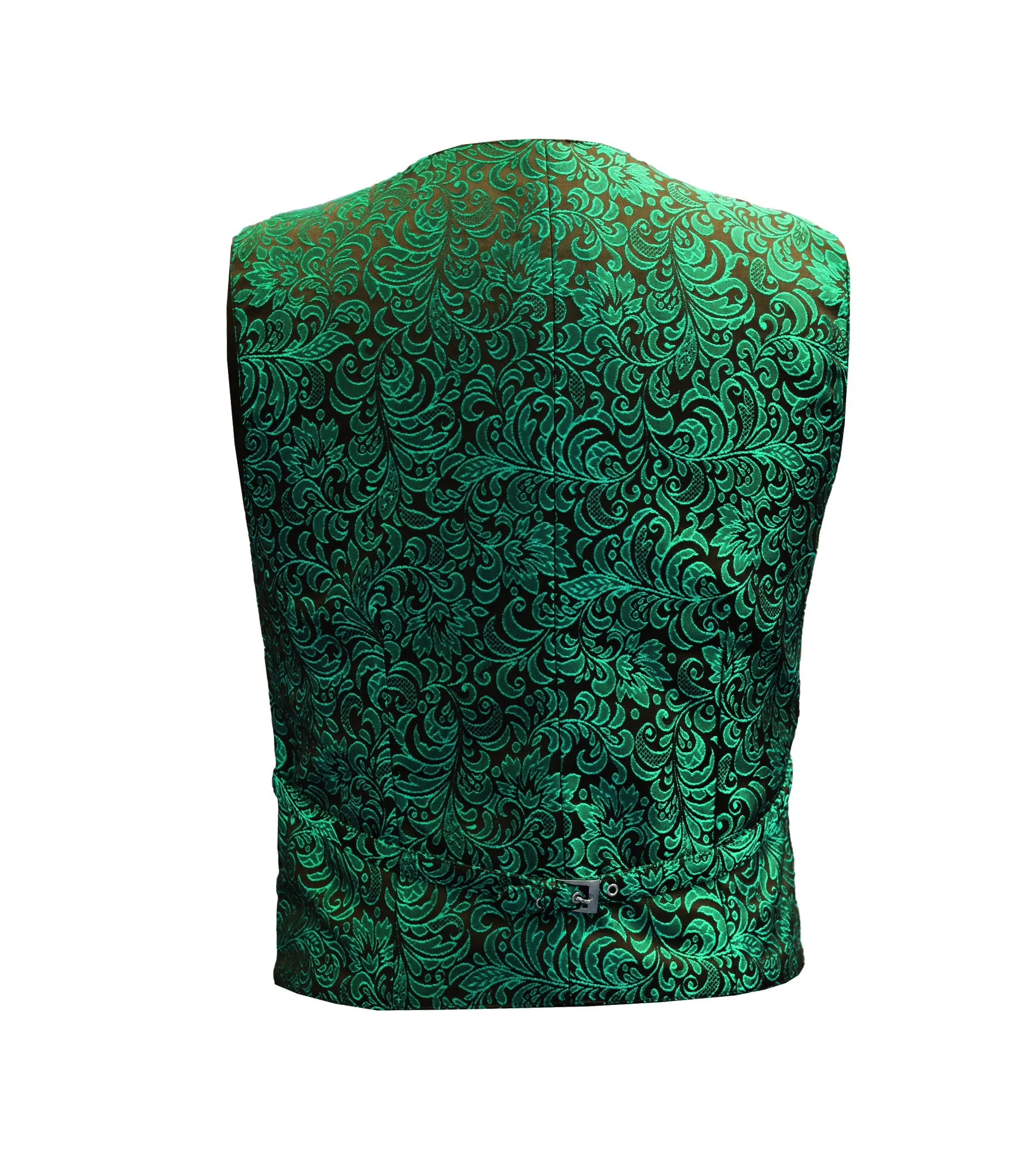 Green  Brocade Men's Waist Coat